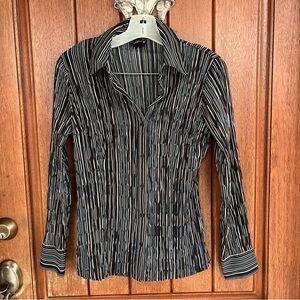 Striped Long Sleeve Blouse